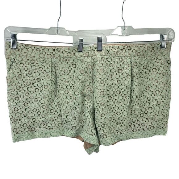 Victoria Beckham For Target Women's Mint Green Lace Shorts Size 24W NWT NEW - Picture 4 of 12